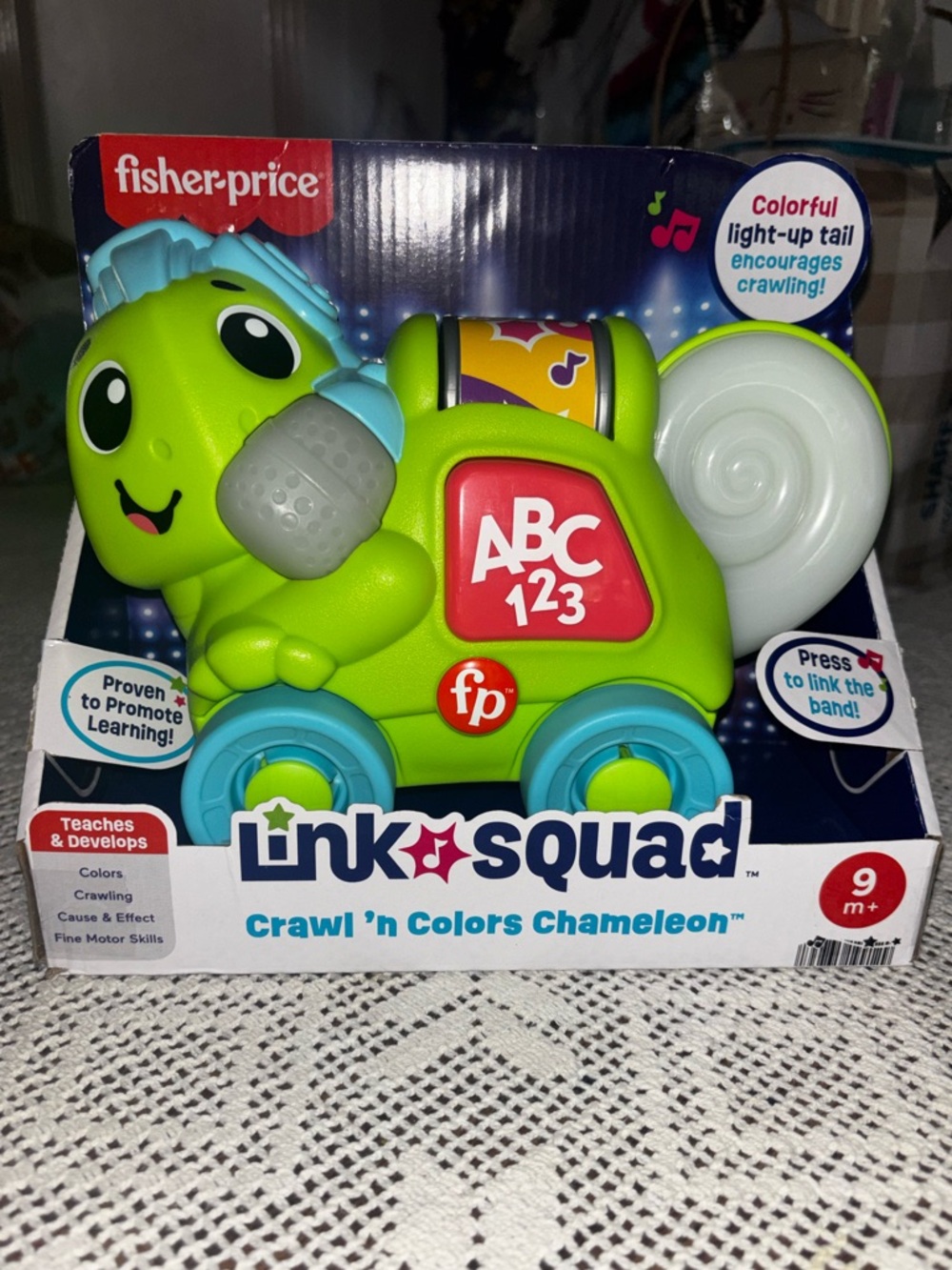 (WT 2026) Fisher-Price Link Squad Crawl 'n Colors Chameleon - Green